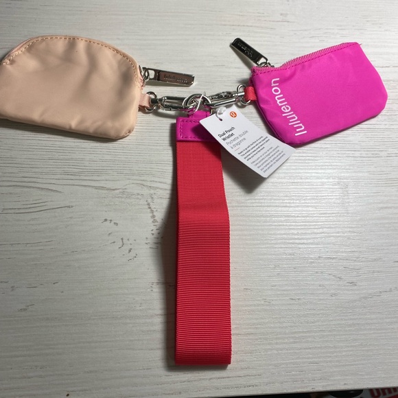 lululemon athletica Accessories - Lululemon Pink and Red Dual Pouch Wristlet